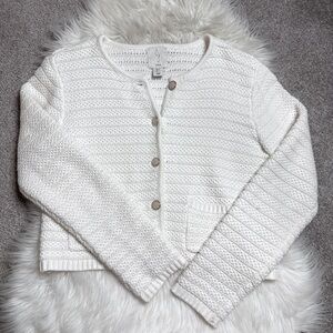 joie gold button cardigan